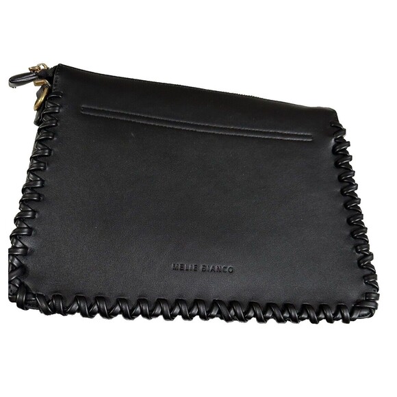 Melie Bianco Olivia Shoulder Satchel Bag Faux Leather Black Large No Strap EUC!